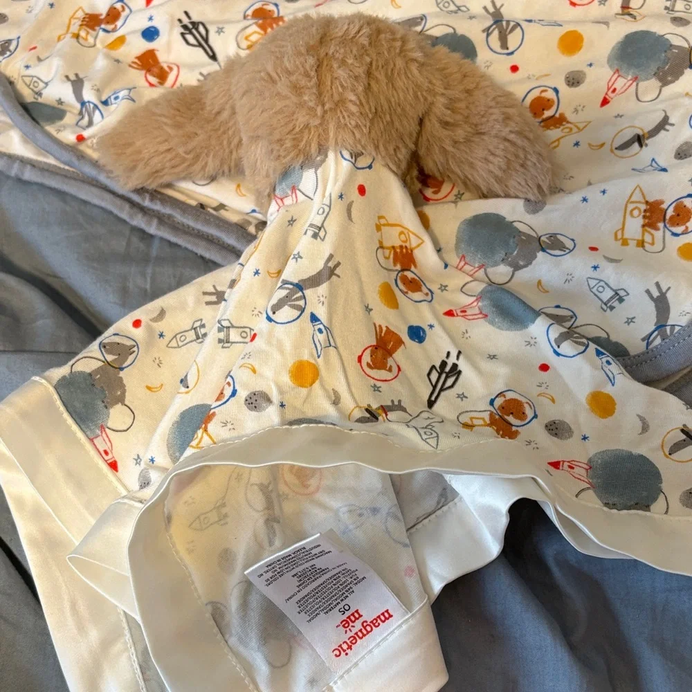 Magnetic Me Space Dog Newborn Blanket and Dog Lovey Set - Picture 4 of 10
